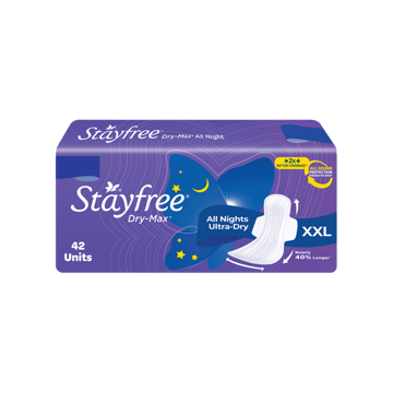 Stayfree Dry Max All Night Sanitary Pads