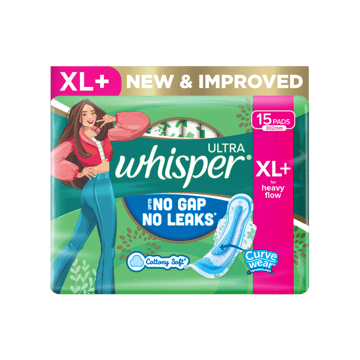 Whisper Ultra Clean Sanitary Pads (15 pieces)