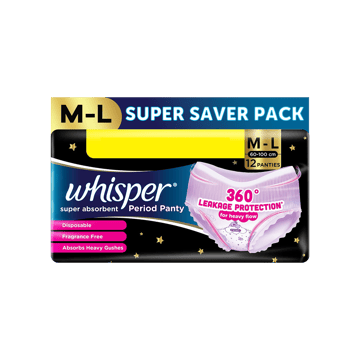 Whisper Super Absorbent Period Panty