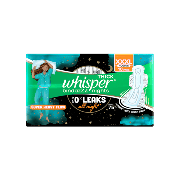 Whisper Ultra Bindazzz Nights Sanitary Pads