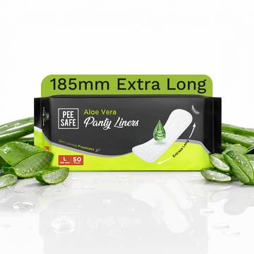 Pee Safe Daily Aloe Vera Panty Liners (L, 50 pcs)