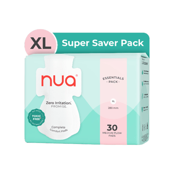 Nua Pads for Medium Flow (Super Saver Pack)