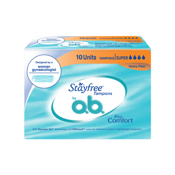 Stayfree OB-Super Pro Comfort Tampons