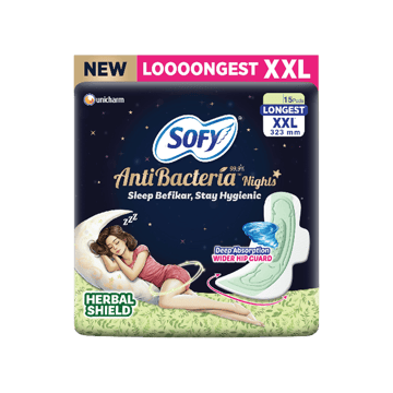 Sofy Anti Bacteria Night Longest XXL Sanitary Pads