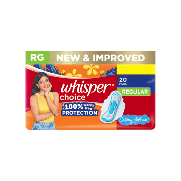 Whisper Choice Sanitary Pads (Regular)
