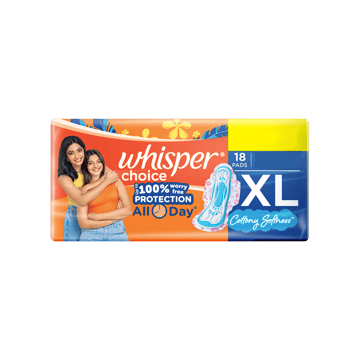 Whisper Choice Stain Protection Wings Sanitary Pads
