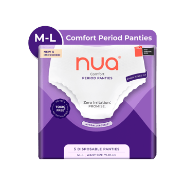Nua Ultra-Absorbent Comfort Disposable Period Panty (M - L)