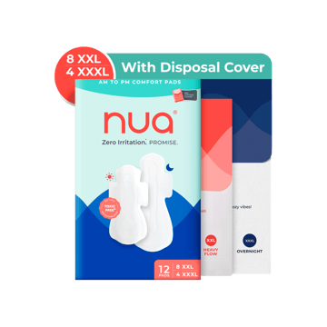 Nua Day and Night Sanitary Pad (with Disposal Cover)