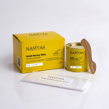Namyaa Gold Honey Hair Removal Wax (with Knife & Strips)