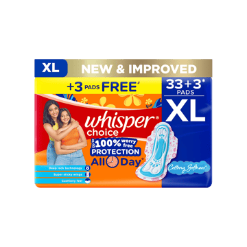 Whisper Choice Stain Protection Sanitary Pads