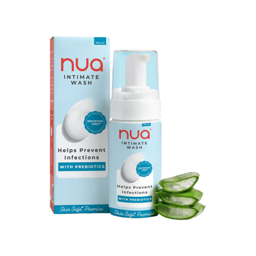 Nua Foaming Intimate Wash for Daily Gentle pH Balanced Care