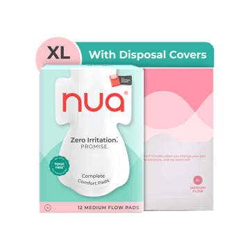 Nua Pads for Medium Flow with Disposal Covers