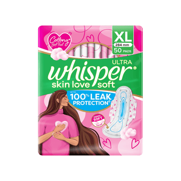 Whisper Ultra Skin Love Soft Sanitary Pads (XL)