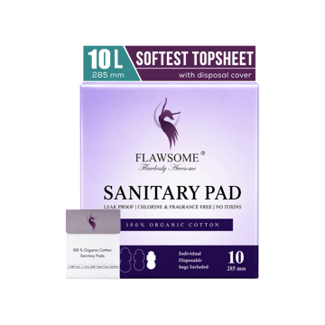 Flawsome 100% Organic Cotton Sanitary Pads (L)