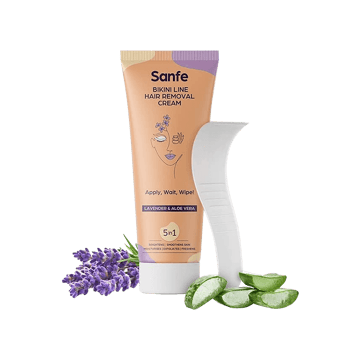 Sanfe Bikini Line Lavender & Aloe Vera Hair Removal Cream