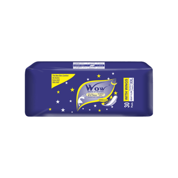 Wow World of Women Ultra Jumbo Nighter Sanitary Pads