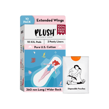 Plush Rash Free Sanitary Pads (with 2 Free Liners)