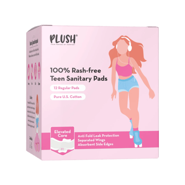 Plush Teen Sanitary Pads (with Elevated Core)