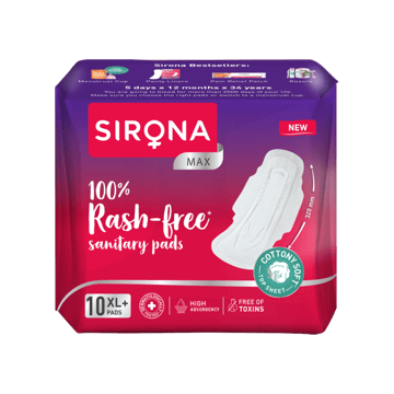 Sirona Max Cottony Soft Rash-Free Sanitary Pads