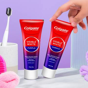 Colgate Visible White Purple Whitening Toothpaste