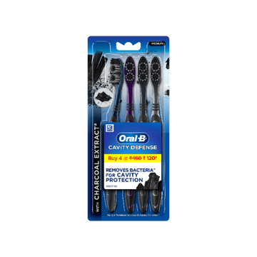 Oral-B Cavity Defense Toothbrush with Charcoal Extract