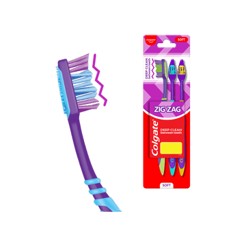 Colgate Zig Zag Deep Clean Toothbrush Soft - Buy 2 Get 1 Free