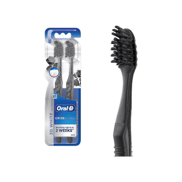 Oral-B 3D White Charcoal CrissCross Toothbrush Set