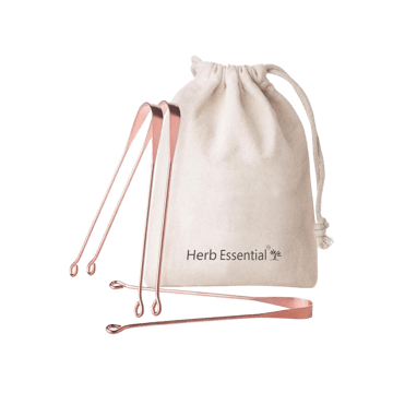 Herb Essential Copper Tongue Cleaner Set