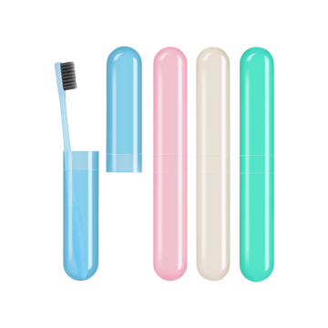Zulaxy Plastic Toothbrush Case (Multicolour)