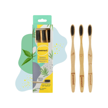 Awenest Bamboo Toothbrush Set
