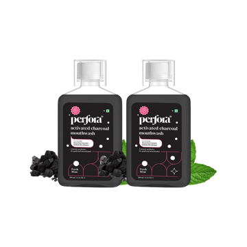 Perfora Charcoal Teeth Whitening Mouthwash - Pack of 2