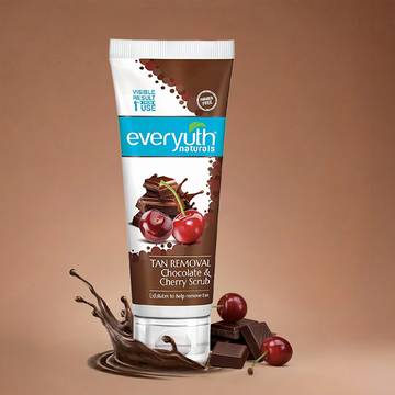 Everyuth Naturals Chocolate and Cherry Tan Removal Face & Body Scrub