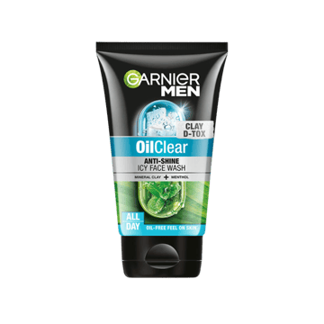 Garnier Men Clay D-Tox Deep Cleansing Icy Face Wash 100 g