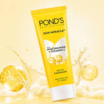 Pond's DeTan Face Wash with Niacinamide & Vitamin C