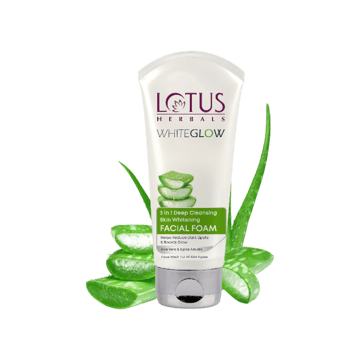 Lotus Herbals Whiteglow 3 In 1 Deep Cleaning Skin Whitening Facial Foam