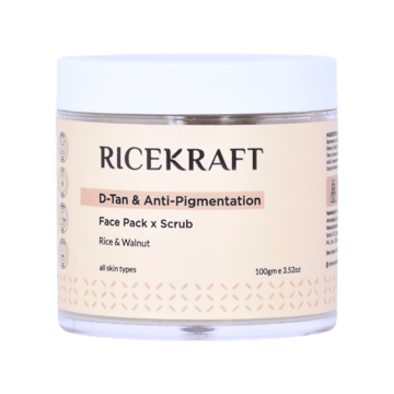 Ricekraft D-Tan & Anti Pigmentation Face Pack & Scrub