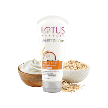 Lotus Herbals WhiteGlow Skin Brightening Oatmeal & Yogurt Face Scrub