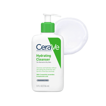 CeraVe Hydrating Non Foaming Face Cleanser for Normal to Dry Skin