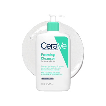 CeraVe Foaming Cleanser Face Wash with Ceramides
