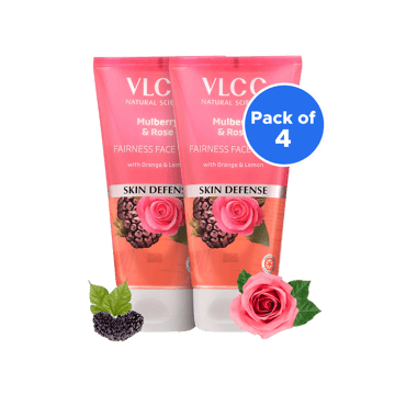VLCC Mulberry & Rose Fairness Face Wash - Pack of 2