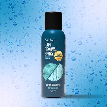 Bold Care Men's Hair Removal Spray with Aloe Vera & Shea Butter