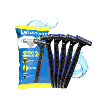 LetsShave Pro 2 Plus Disposable Twin Blade Shaving Men's Razor