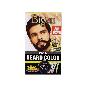 Bigen Men's Beard Colour (Dark Brown-B103)