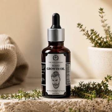 The Man Company Growth Beard Oil -Almond & Thyme