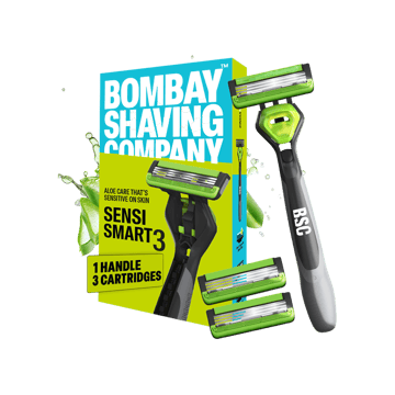 Bombay Shaving Company Sensi Smart3 Razor + Sensi Smart 3 Razor Cartridge Combo