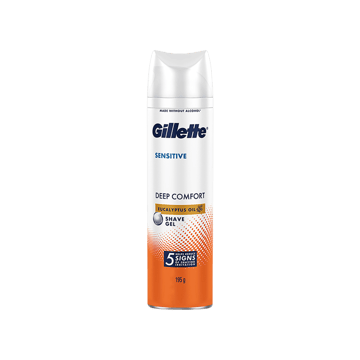 Gillette Deep Comfort Shaving Gel With Aloe Vera Sensitive