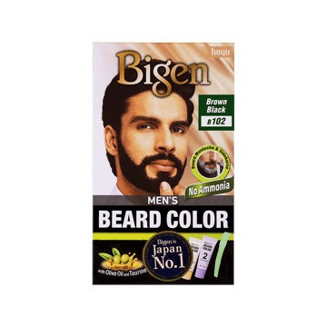 Bigen Men's Beard Colour (Brown Black - B102)