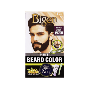 Bigen Men's Beard Colour (Natural Black B101)