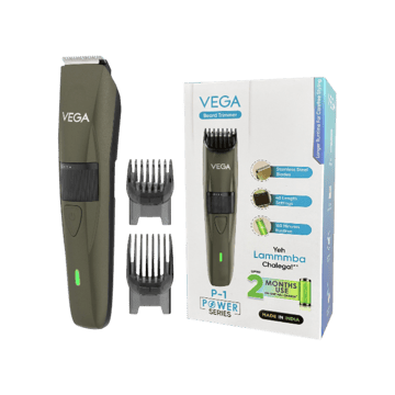 Vega P1 Battery Powered Beard Trimmer USB Type C, 160 mins Runtime, (VHTH-25)