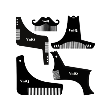 VniQ Shaper Tool Beard Comb Kit